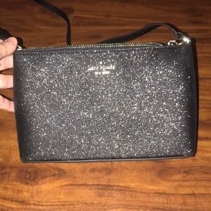 Kate spade Joeley purse small black sparkle